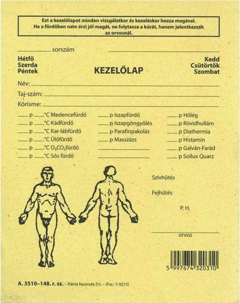 Reuma kezelőlap 118x150 mm