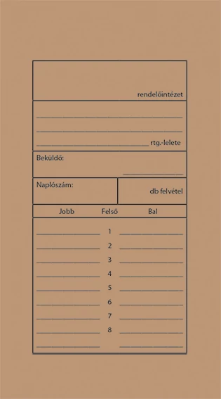 Fogászati röntgentasak 82x125 mm+12 mm klapni