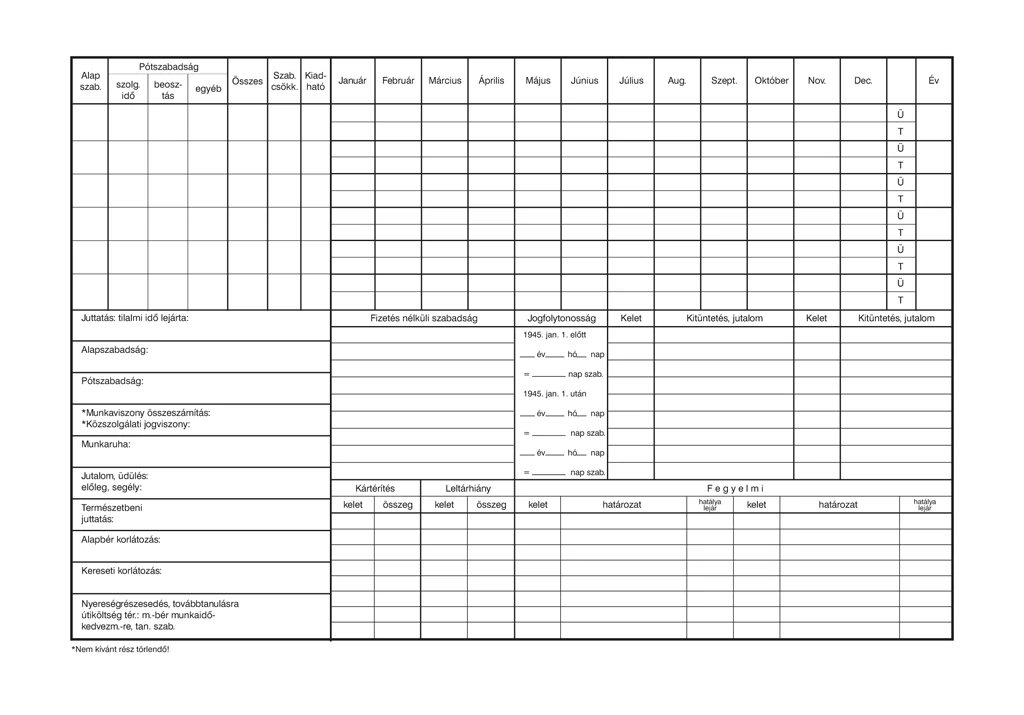 Személyi nyilvántartó tasak 320x220 mm