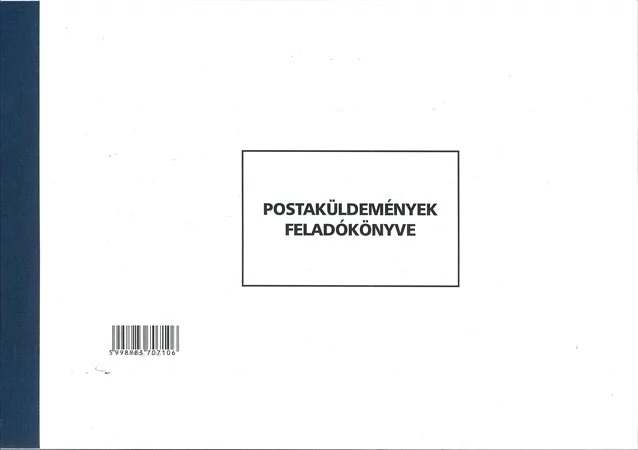 Postaküldemények feladókönyve A/4 fekvő
