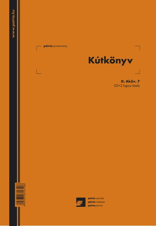 Kútkönyv 50x2 lapos tömb A/4 álló